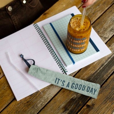 Corduroy Pouch For Reusable Straws