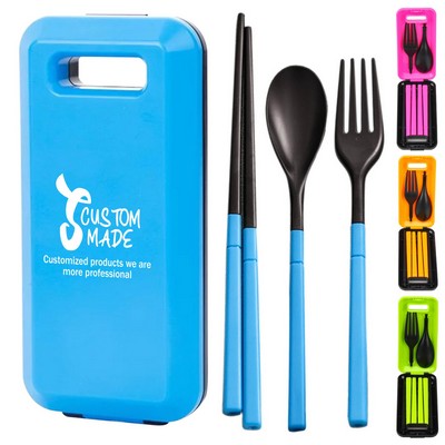 Plastic Tableware Set Travel Utensil Kit
