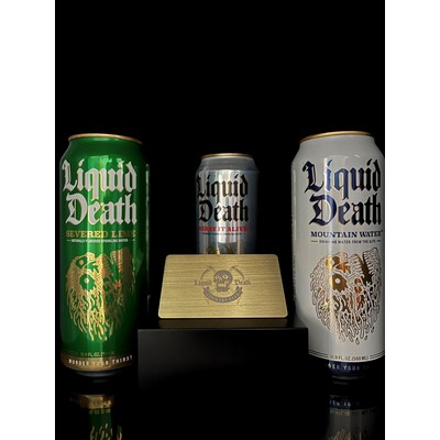 Brushed Brass Engraved Metal Card