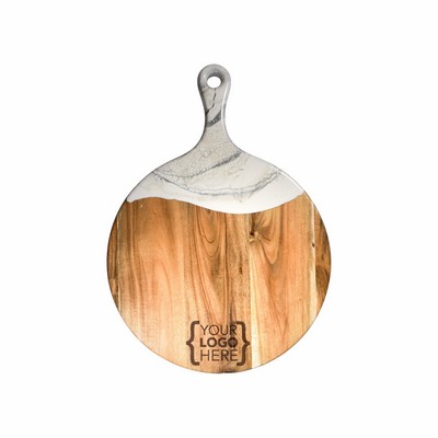 Acacia Cheese Paddle Marble