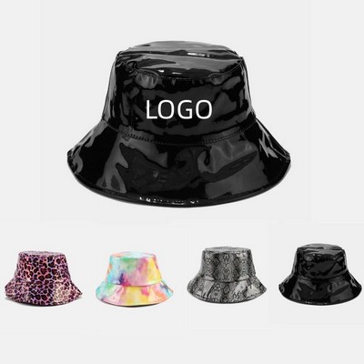 PU Leather Bucket Hat
