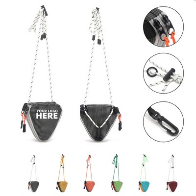 Triangular Crossbody Change Bag