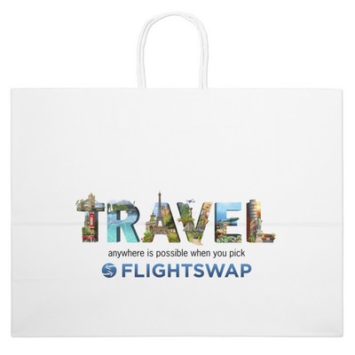 Vogue - White Shopper - Chromatic (16" x 6" x 12")