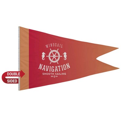 5' x 8' Polyester Burgee Flag Double-Sided