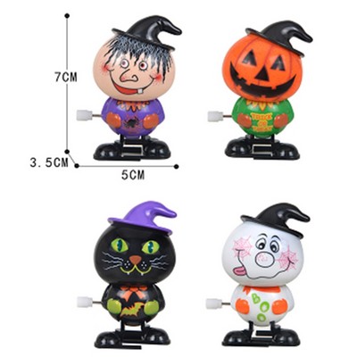 Wind Up Halloween toy witch/pumpkin/black cat/white ghost
