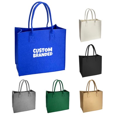 Custom Shopper Soft Felt Tote Bags