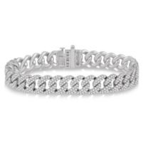 Jilco Inc. 4.00twt Diamond Curb & Cuban Bracelet