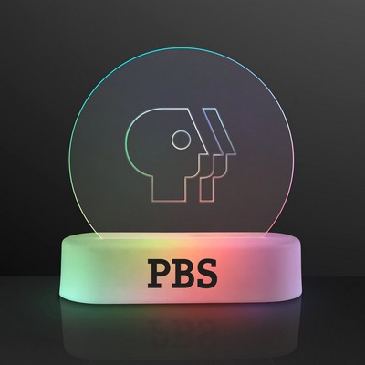 Laser Engraved - Customizable Acrylic Light LED Table Decoration - PRINTED