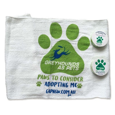 11.82 x 13.79" Round Shaped Compresssed Towel