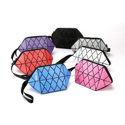 Portable Foldable PU Makeup Bag