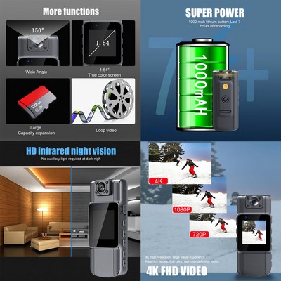 Mini Body Camera with Audio and Video Recording