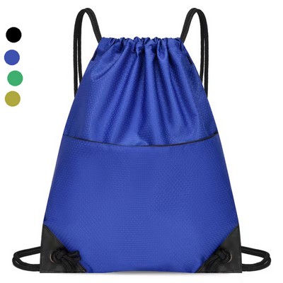 Drawstring Backpack Water Resistant