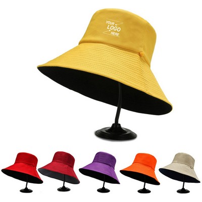 Adult's Oversized Unisex Cotton Bucket Hat