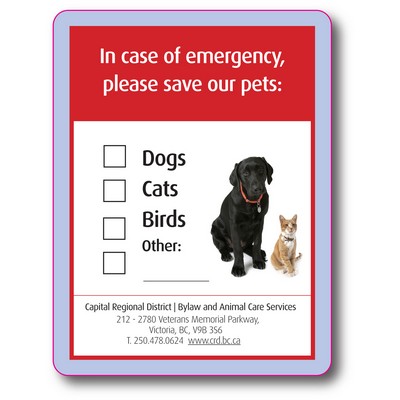 Custom Shape Clear Permanent Adhesive Vinyl Decal + White (16.1 Up to 24 Square Inch)