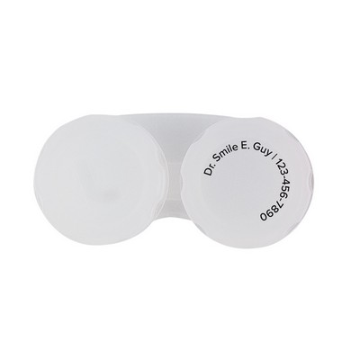 Clear Contour Twist Cap Contact Lens Cases
