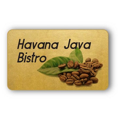 Gold Foil Paper Stickers (1.5" x 2.5" Rectangle)