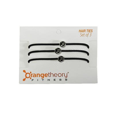 Elastic Hair Bands with Charm - Set of 3