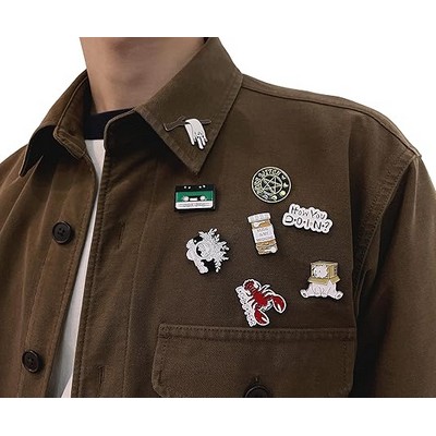 Custom Cute Enamel Lapel Pins Brooch Pin Badge for Backpacks Jackets Hats Decoration