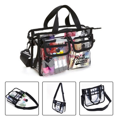 Water-repellent Clear Crossbody Bag