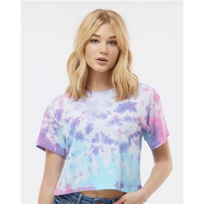 COLORTONE® Women's Tie-Dyed Short Sleeve Cropped T-Shirt