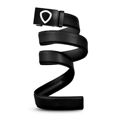 40mm Black Leather Belt w/Swat Buckle