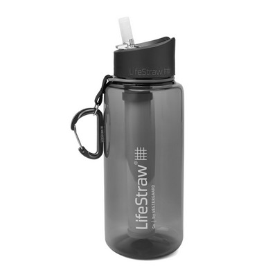 LifeStraw LifeStraw Go 1 Liter Filtered Tritan Renew Gray Water Bottle