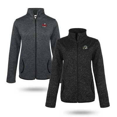 Women's Full Zip Sweater Fleece Jacket 8.5 OZ