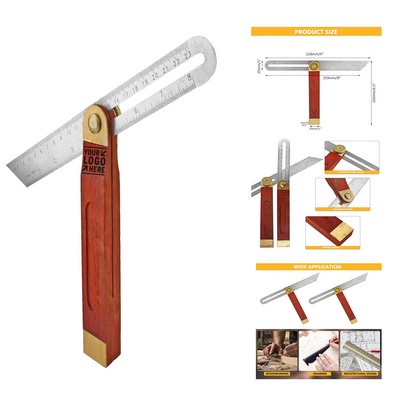 9" Multi Angle Sliding T-Bevel Angle Ruler Protractor