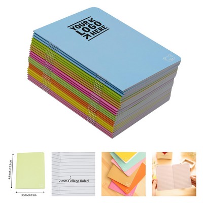 24 Sheets 48 Ruled Pages 4.9 x 3.5" Pocket Notebook