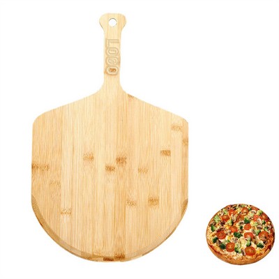 Pizza Paddle Cutting Board w/Premium Bamboo Handles