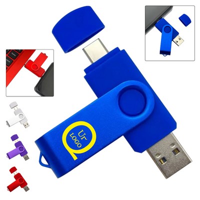 Rotating 2" 1 Flash Drive-8Gb