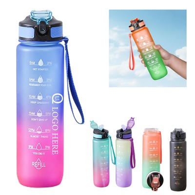 29.6 Oz Motivational Sports Water Bottle