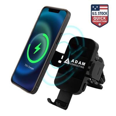 Auto-Clamping Car Charger Mount with 15W Fast Charging