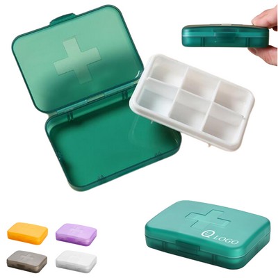 Medicine Organizers W/Detachable 6-Compartment