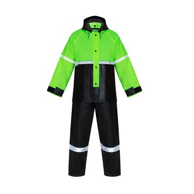 LAZZAR Motorcyclist Reflective Raincoat