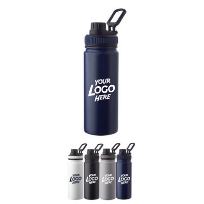 Houston 23 oz. Stainless Steel Water Bottle with Carrying Handle