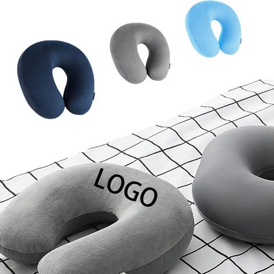 Customizable Foam Particle U-Shape Travel Neck Pillow