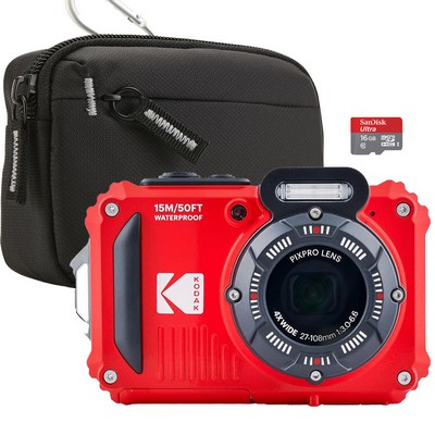 Kodak Wpz2 Waterproof Digital Camera Wi-Fi Bundle