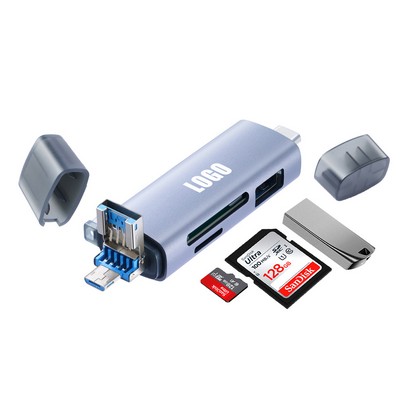6-in-1 OTG USB 3.0 Memory Card Reader