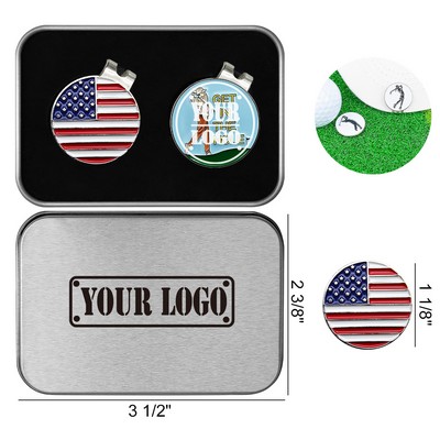 Golf Ball Markers Storage Box Sets