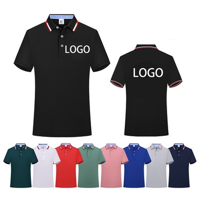 200G Silk Cotton Lapel Polo Shirt