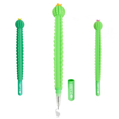 Ball Cactus Pen With Flower