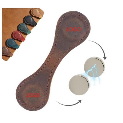 Custom Leather Magnetic Bookmarks