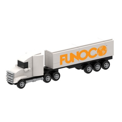 Small Semi-Truck Toy Brick Kit