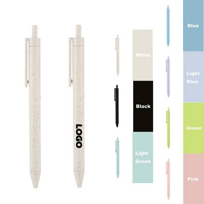 Wheat Straw Plastic Ballpoint Pen