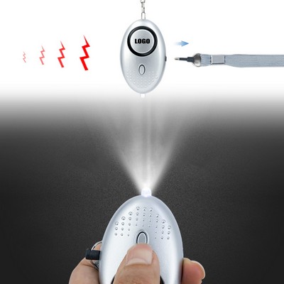 Safety Alarm Keychain w/LED Light