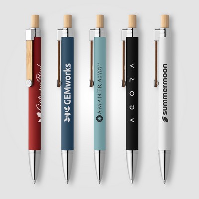 Phoenix Recycled Aluminum Softy Pen - Laser