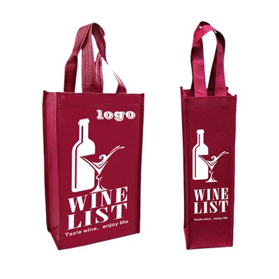 Non-Woven Red Wine Tote Bag