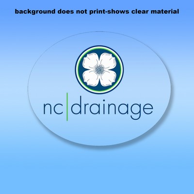 Clear Removable Glass Decals (6"X5.5") - Removeable. Repositionable. Custom Shape