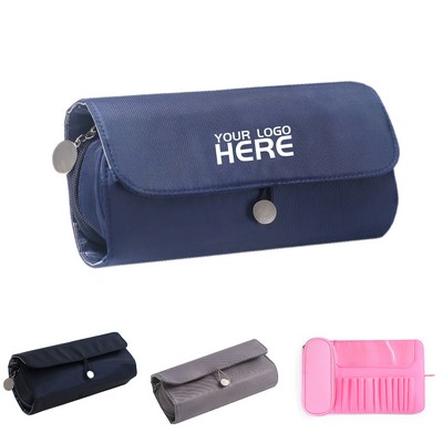 Makeup Brush Roll Up Case